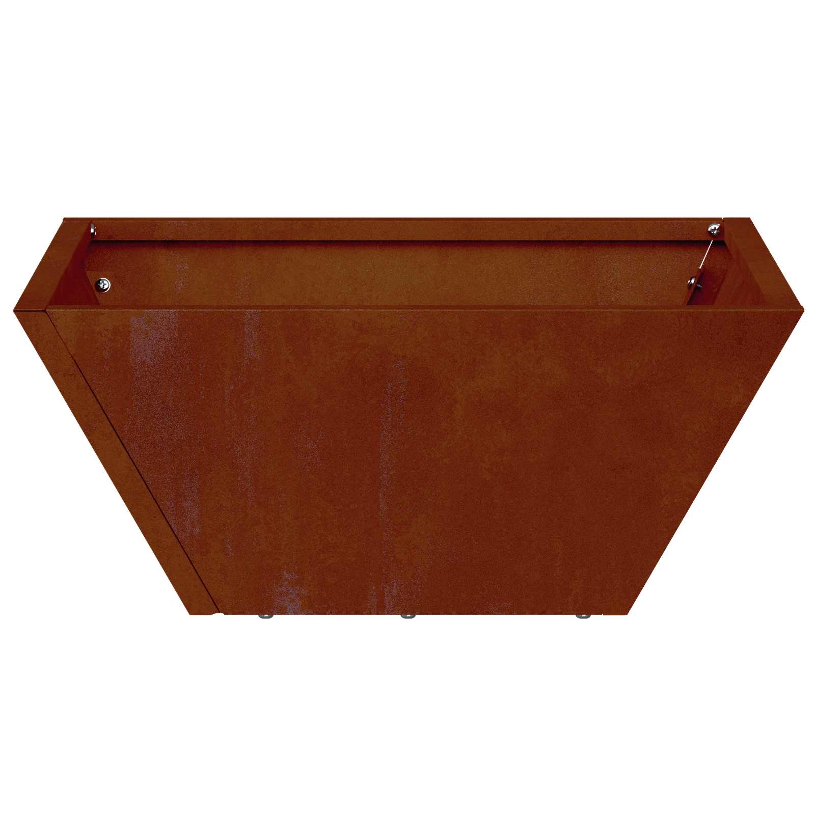 Vaso da giardino Ruggine 35 x 35 x 15 cm Acciaio Corten