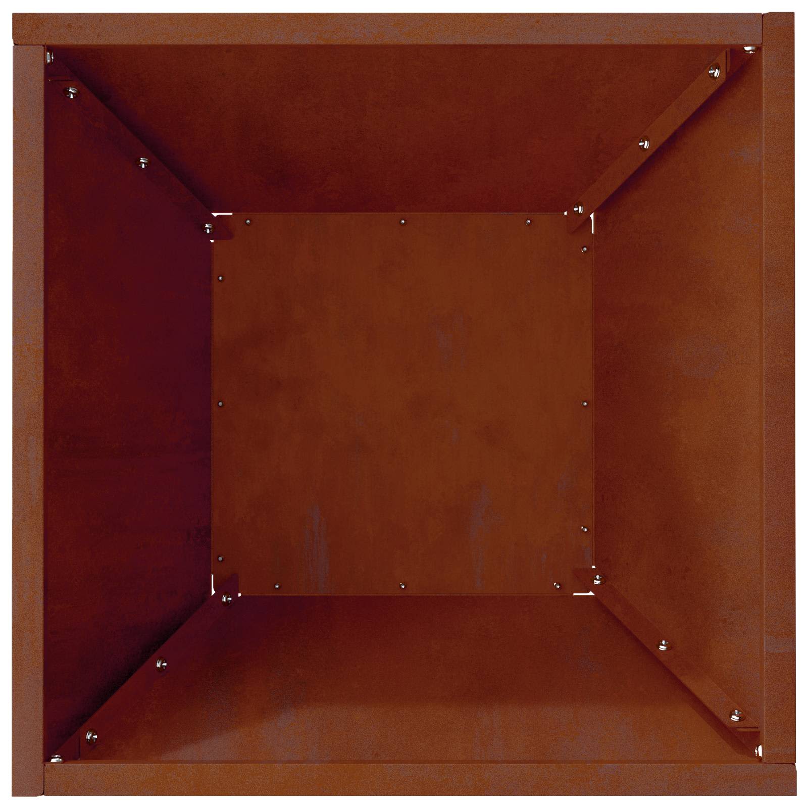 Vaso da giardino Ruggine 35 x 35 x 15 cm Acciaio Corten