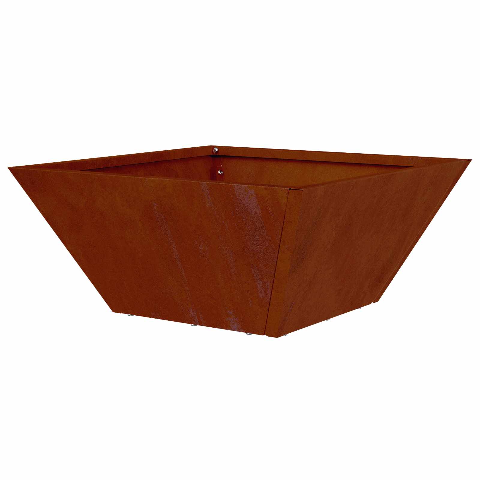 Vaso da giardino 5 pz Ruggine 35 x 35 x 15 cm Acciaio Corten