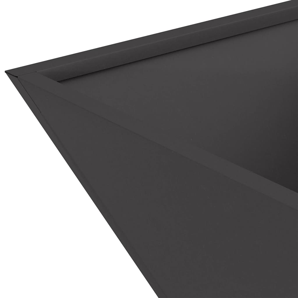 Vaso da giardino 5 pz Nero 40 x 40 x 15 cm