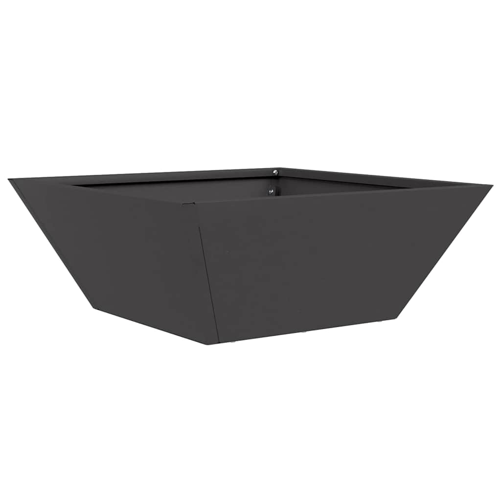 Vaso da giardino 5 pz Nero 40 x 40 x 15 cm