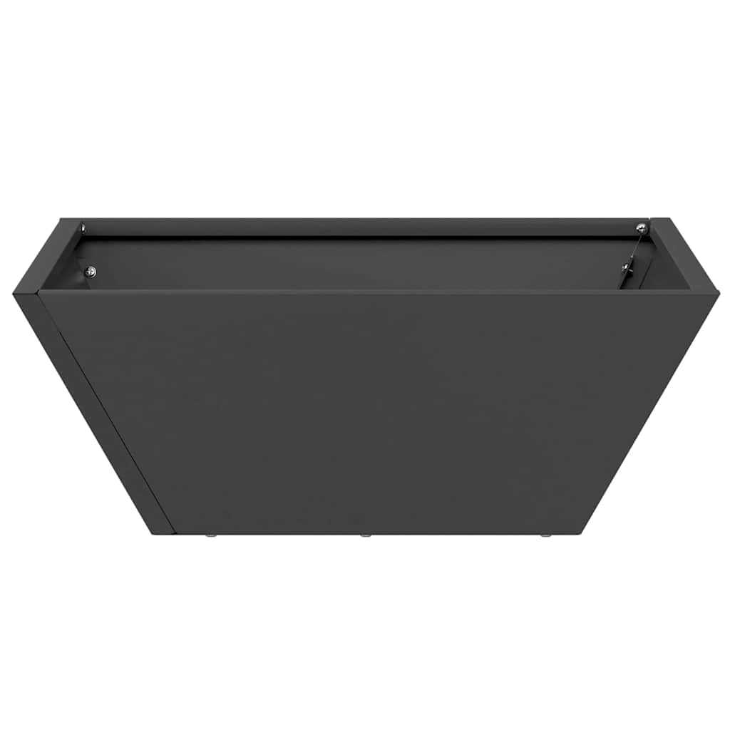 Vaso da giardino 5 pz Nero 40 x 40 x 15 cm