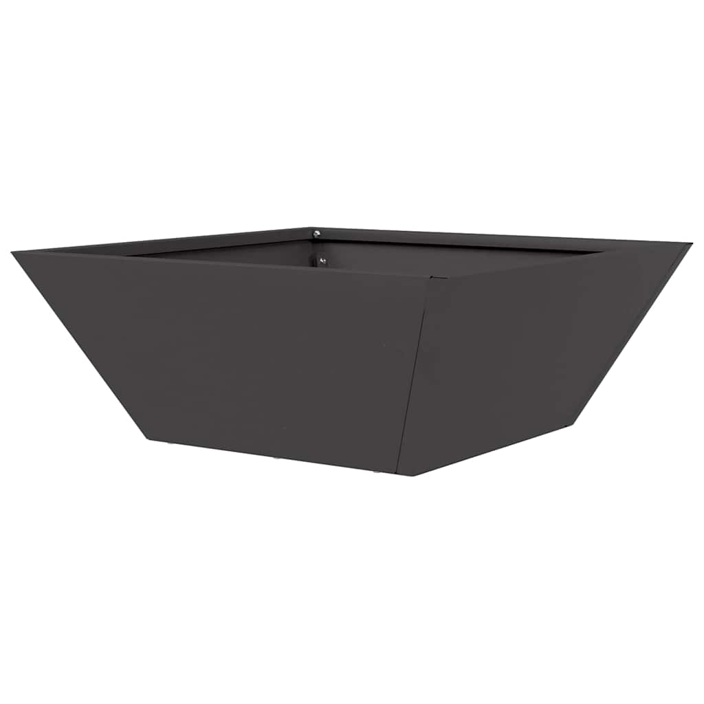 Vaso da giardino 5 pz Nero 40 x 40 x 15 cm