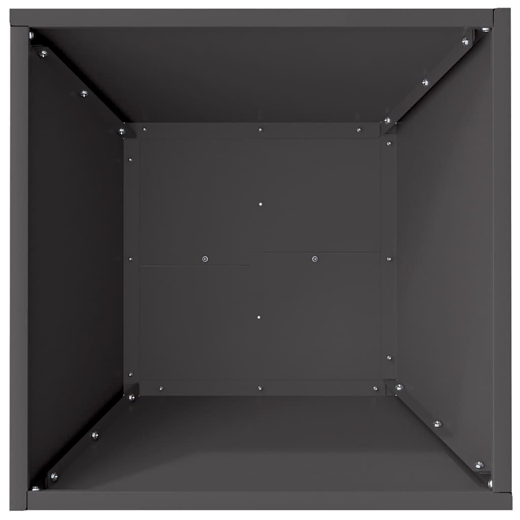 Vaso da giardino 5 pz Nero 40 x 40 x 15 cm