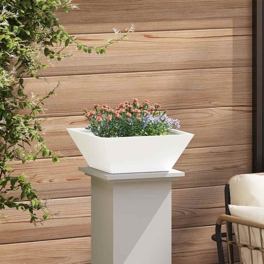 Vaso da giardino Bianco 40 x 40 x 15 cm