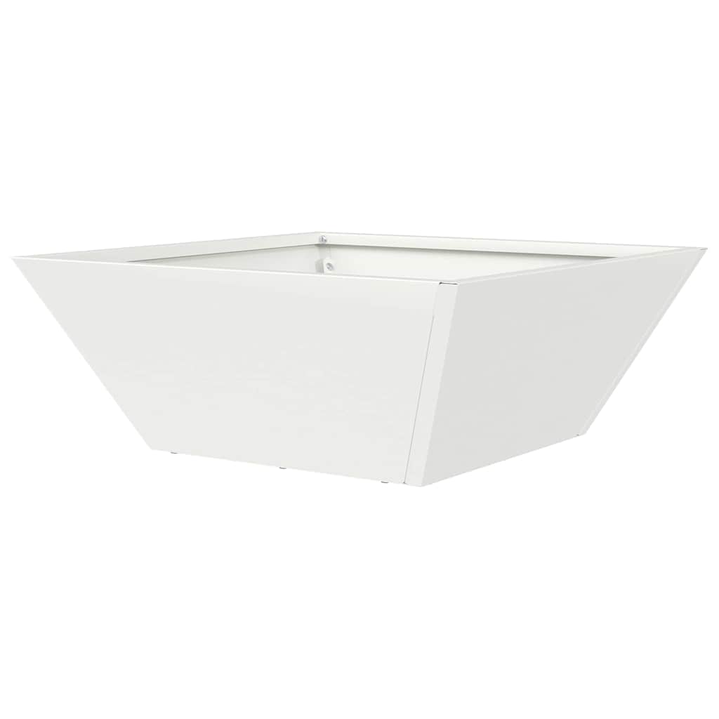 Vaso da giardino 5 pz Bianco 40 x 40 x 15 cm