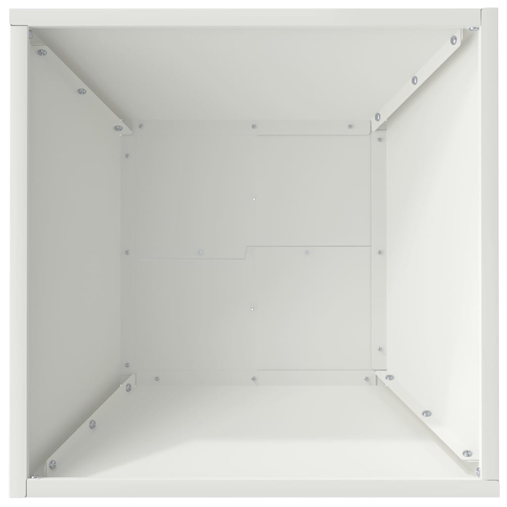 Vaso da giardino 5 pz Bianco 40 x 40 x 15 cm