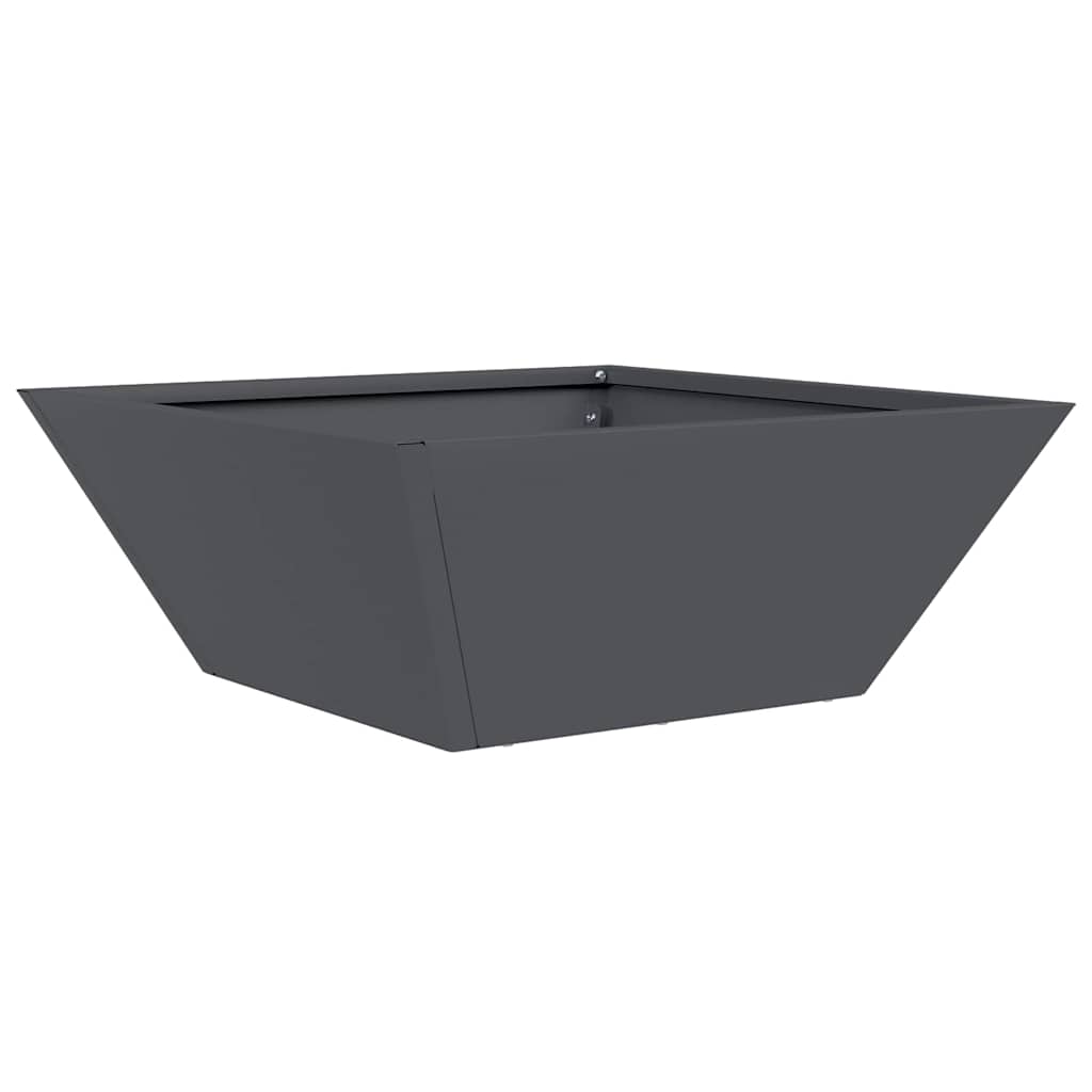 Vaso da giardino 5 pz Antracite 40 x 40 x 15 cm