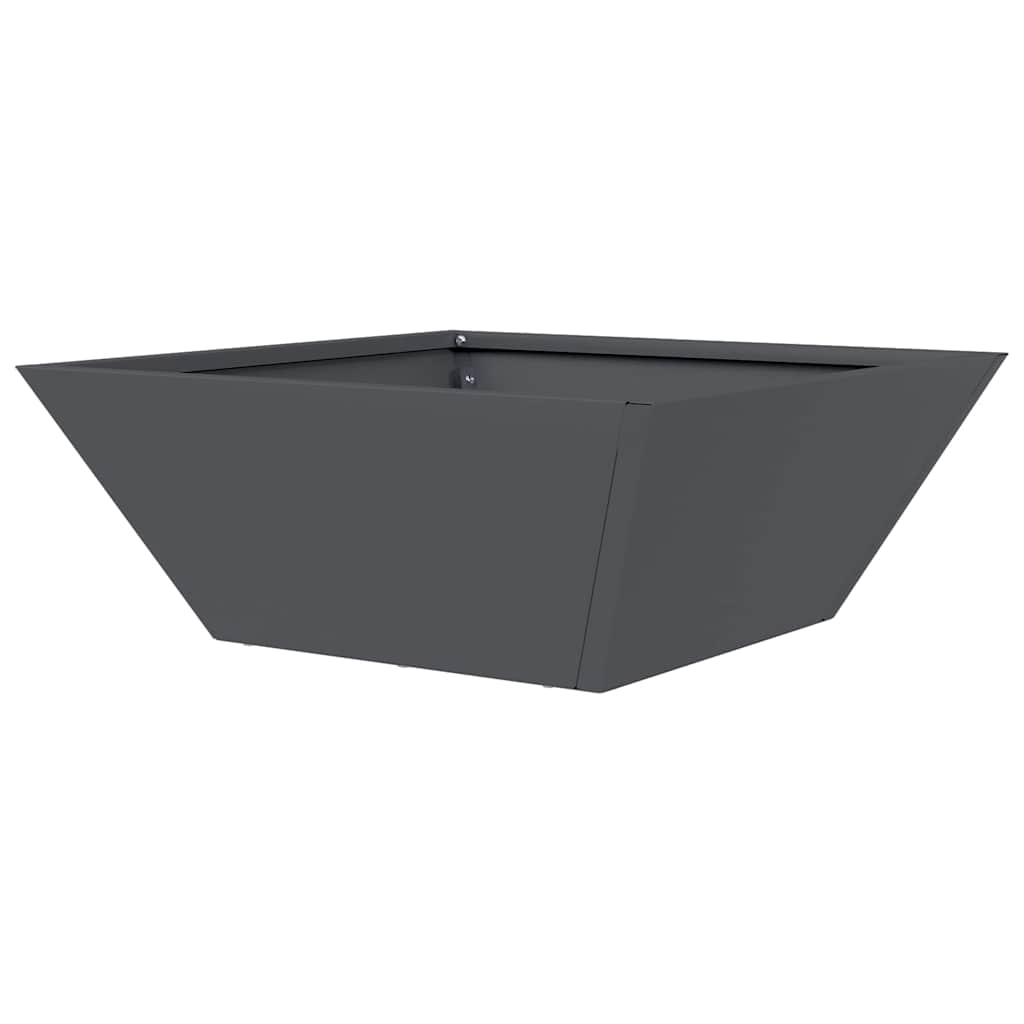 Vaso da giardino 5 pz Antracite 40 x 40 x 15 cm