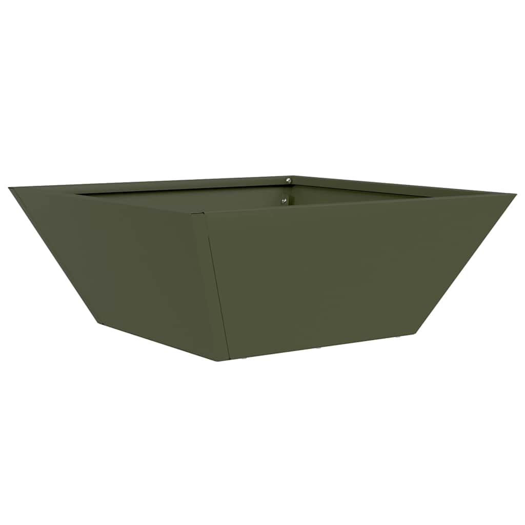 Vaso da giardino Verde Oliva 40 x 40 x 15 cm