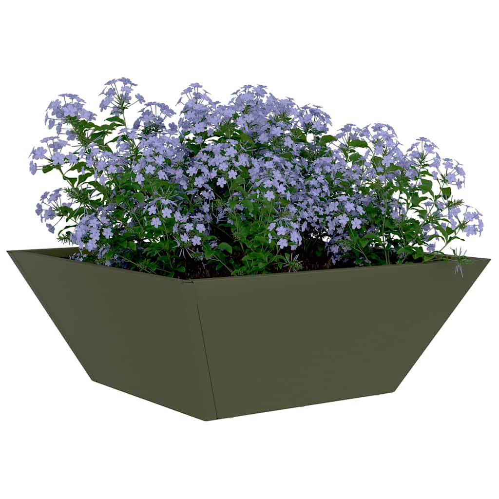 Vaso da giardino Verde Oliva 40 x 40 x 15 cm