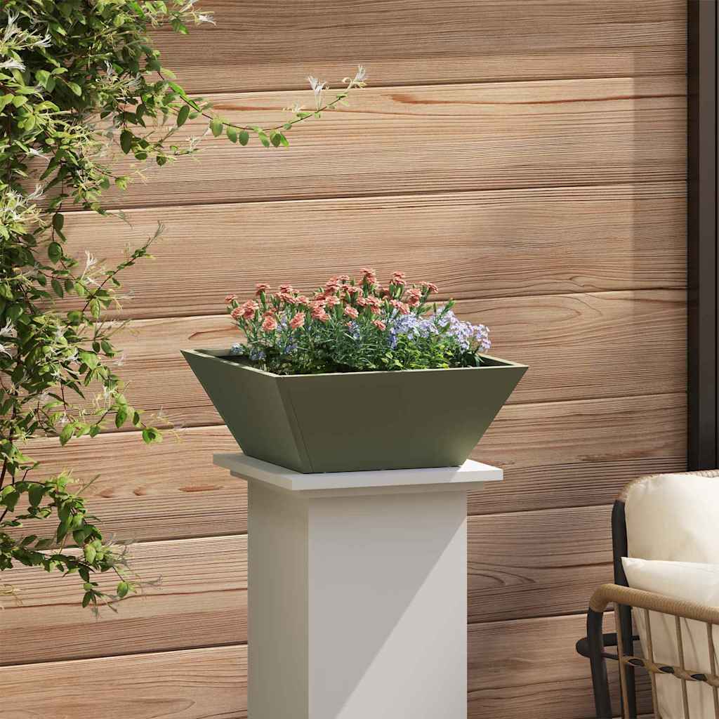 Vaso da giardino Verde Oliva 40 x 40 x 15 cm