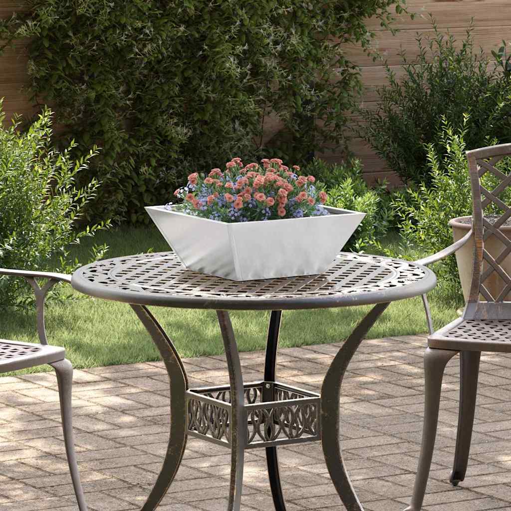 Vaso da giardino 5 pz Argento 40 x 40 x 15 cm Acciaio Inox