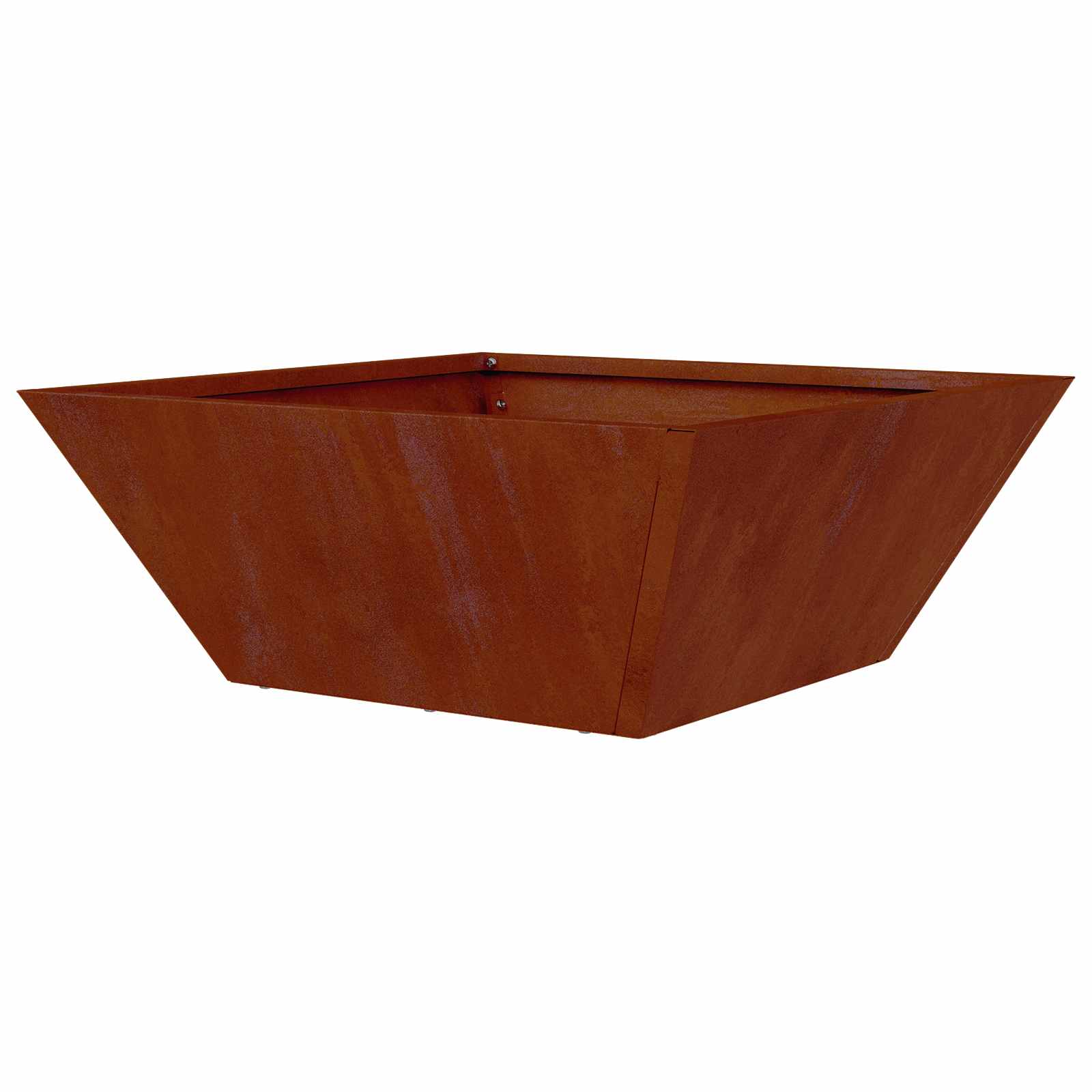 Vaso da giardino Ruggine 40 x 40 x 15 cm Acciaio Corten
