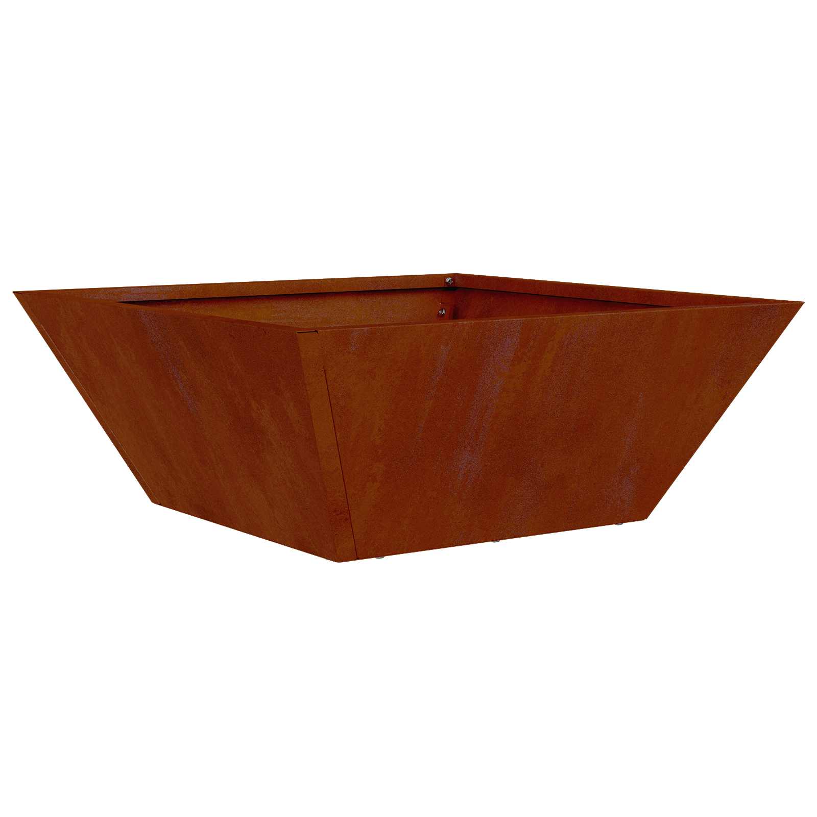 Vaso da giardino 5 pz Ruggine 40 x 40 x 15 cm Acciaio Corten