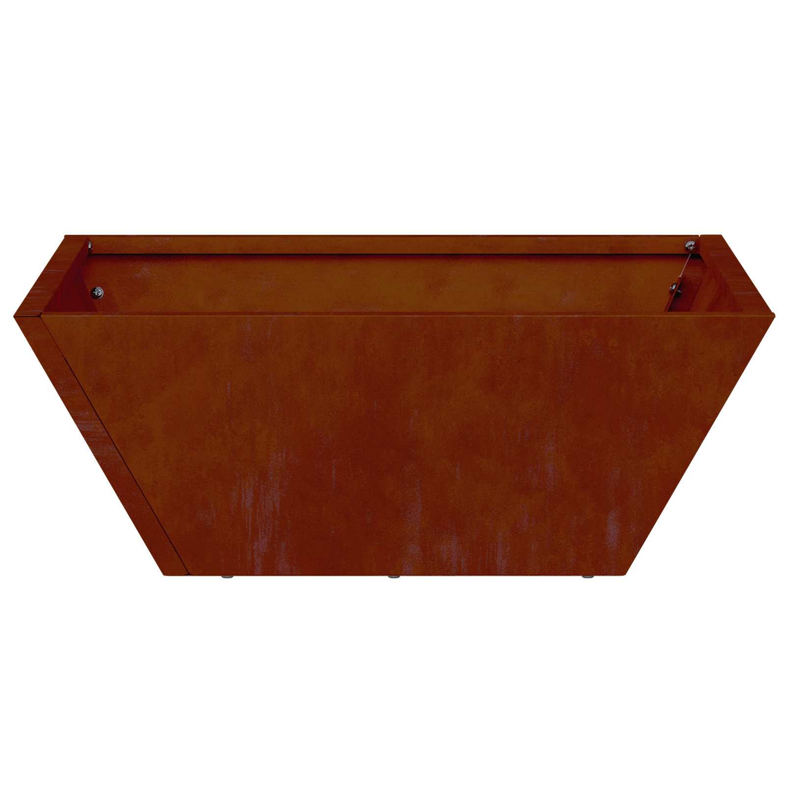 Vaso da giardino 5 pz Ruggine 40 x 40 x 15 cm Acciaio Corten