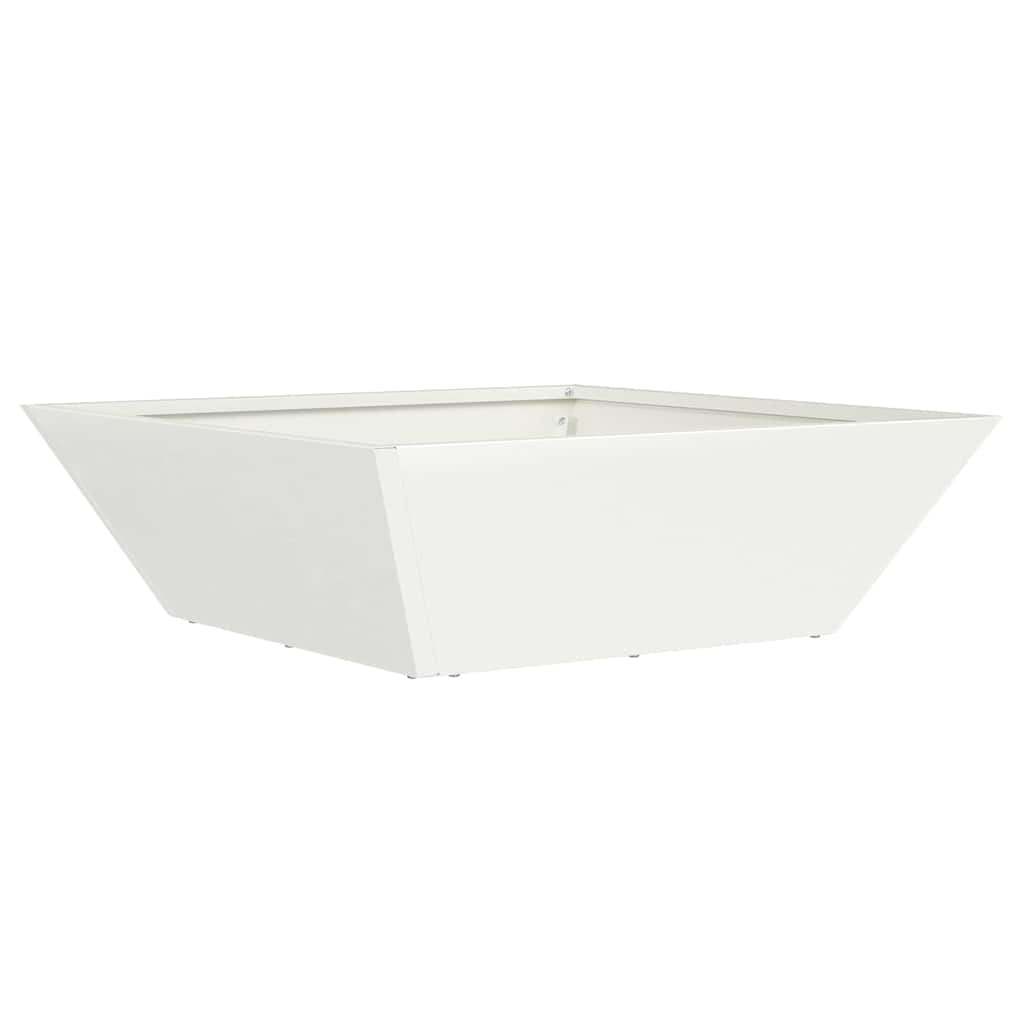 Vaso da giardino 5 pz Bianco 50 x 50 x 15 cm