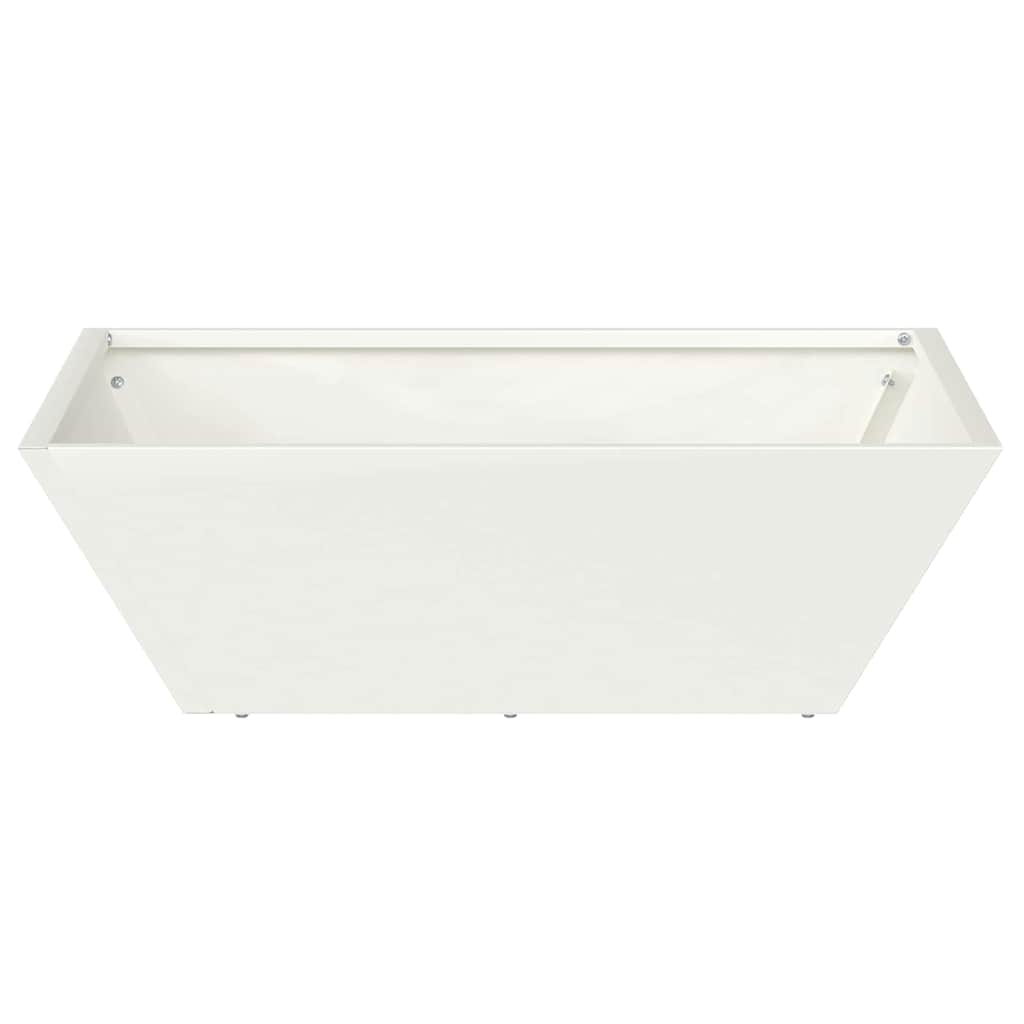 Vaso da giardino 5 pz Bianco 50 x 50 x 15 cm