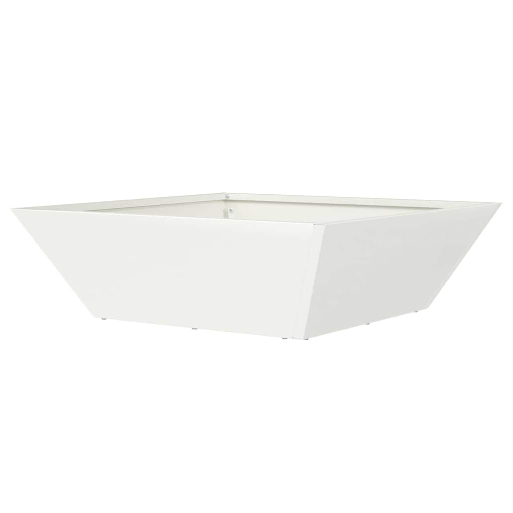 Vaso da giardino 5 pz Bianco 50 x 50 x 15 cm