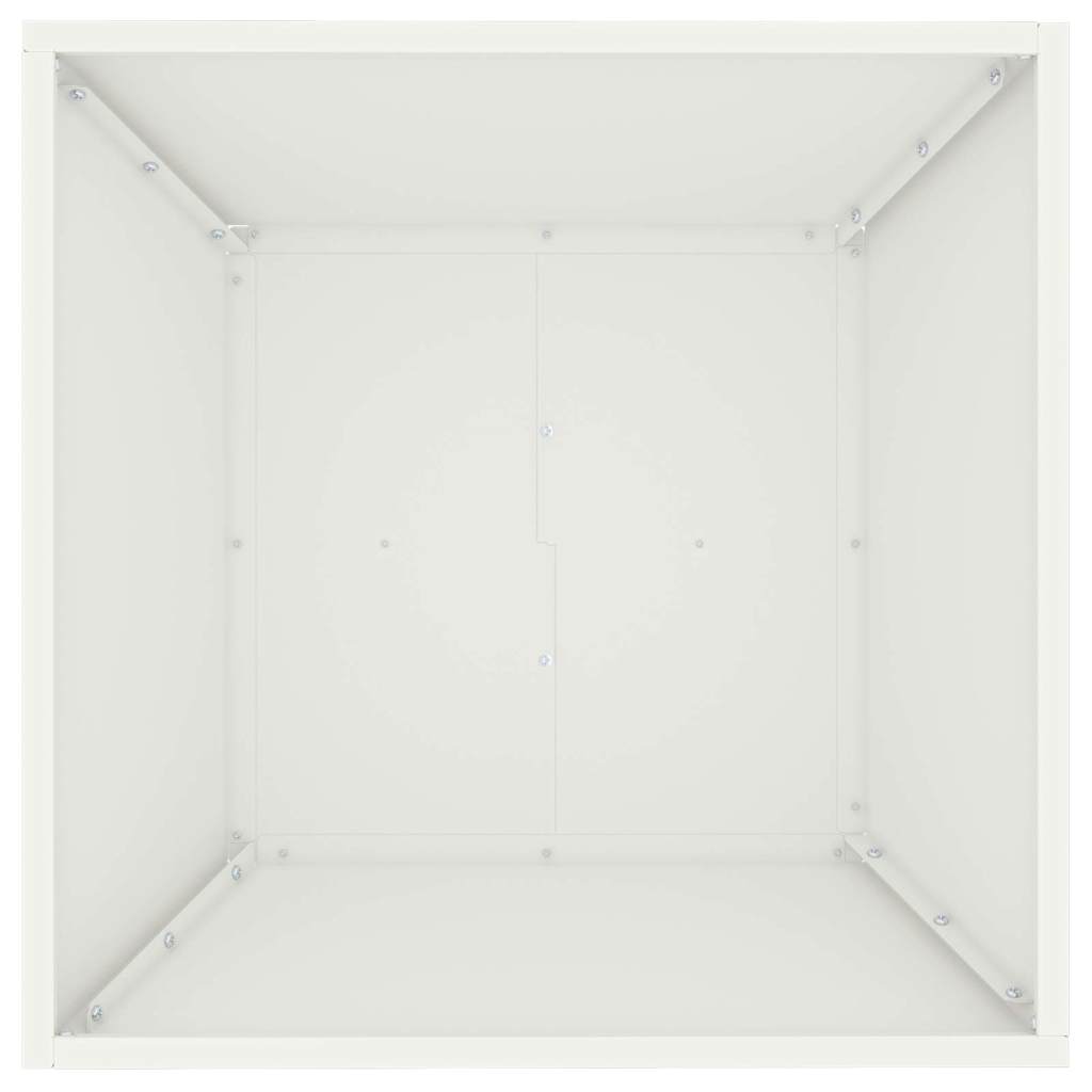 Vaso da giardino 5 pz Bianco 50 x 50 x 15 cm