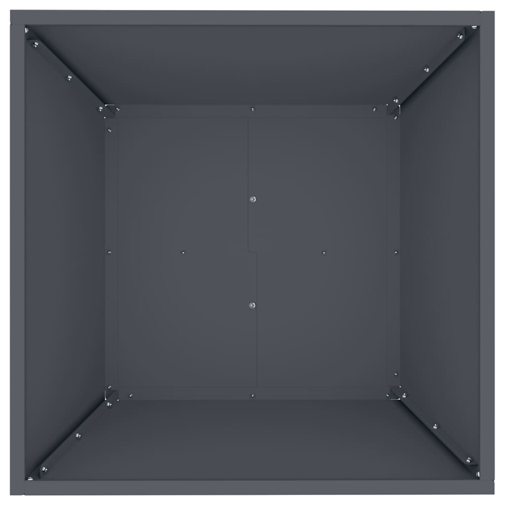 Vaso da giardino 5 pz Antracite 50 x 50 x 15 cm