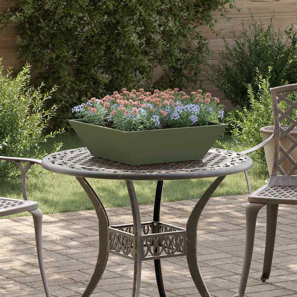 Vaso da giardino Verde Oliva 50 x 50 x 15 cm