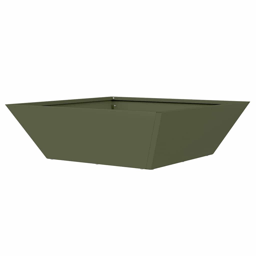 Vaso da giardino Verde Oliva 50 x 50 x 15 cm