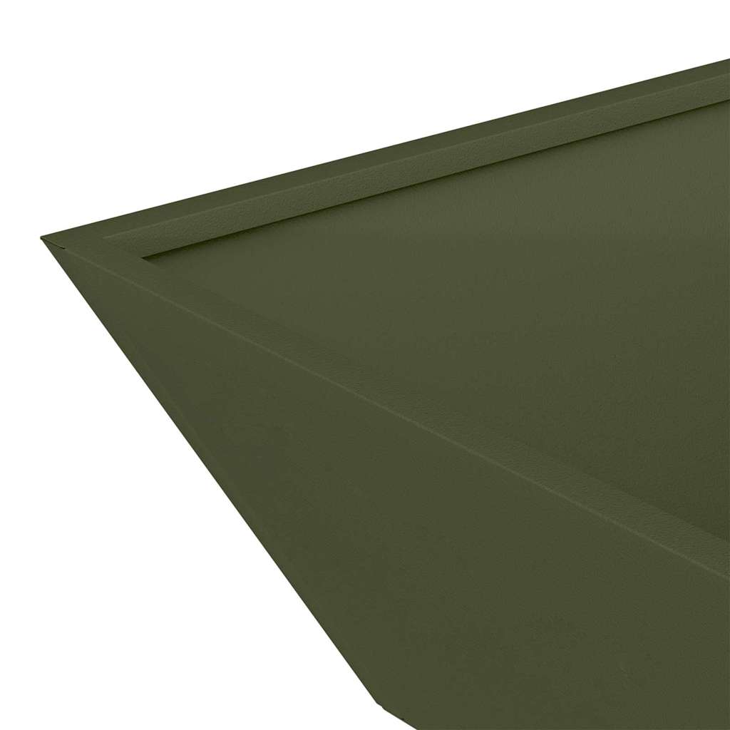 Vaso da giardino 5 pz Verde Oliva 50 x 50 x 15 cm