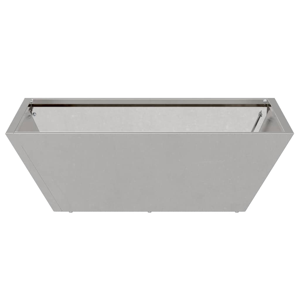 Vaso da giardino Argento 50 x 50 x 15 cm Acciaio Inox