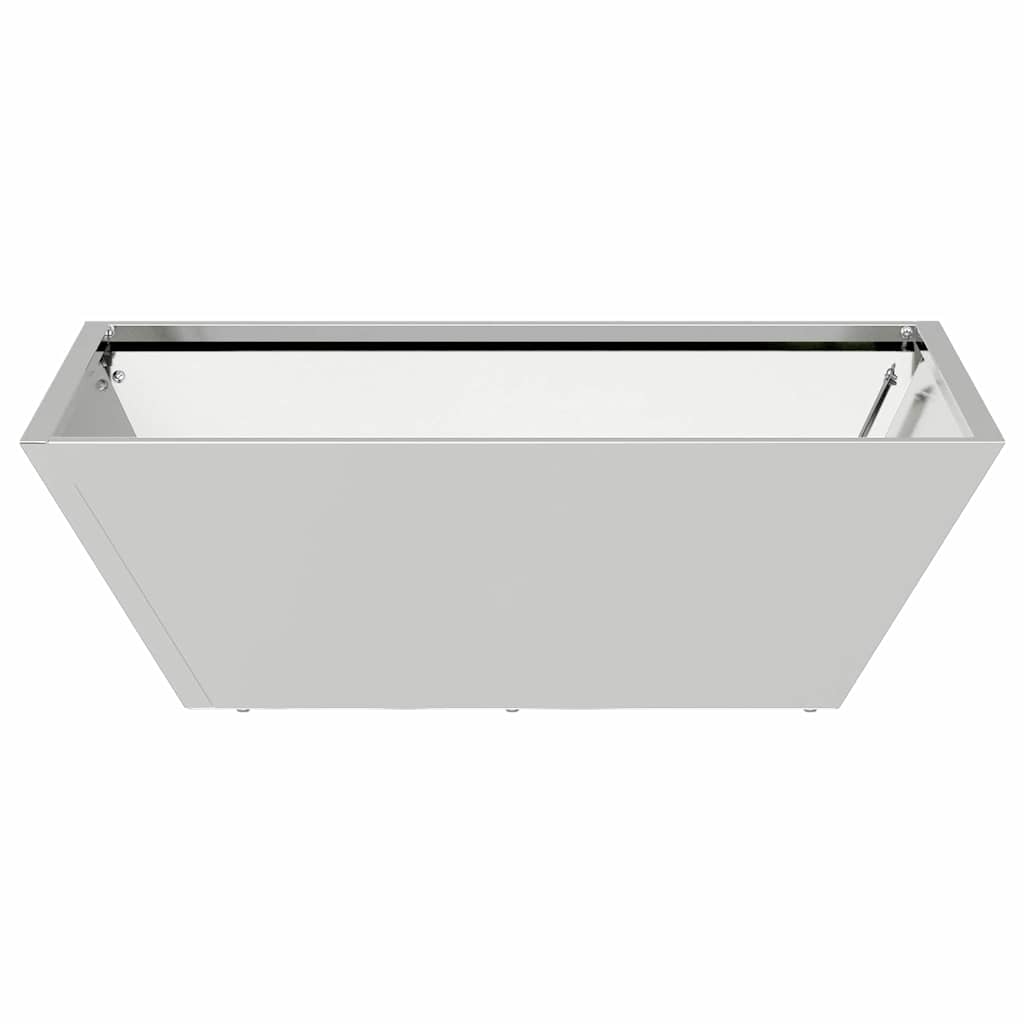 Vaso da giardino Argento 50 x 50 x 15 cm Acciaio zincato