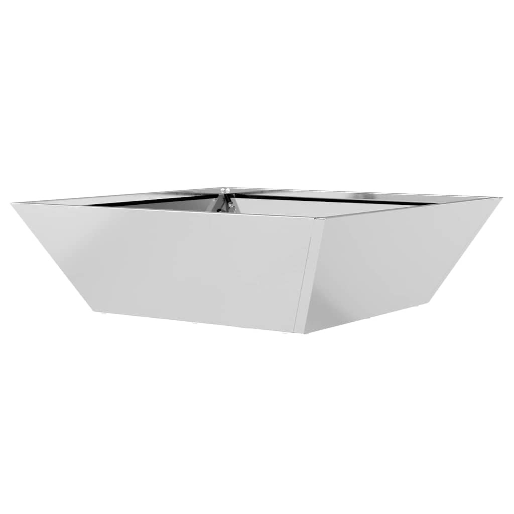 Vaso da giardino Argento 50 x 50 x 15 cm Acciaio zincato