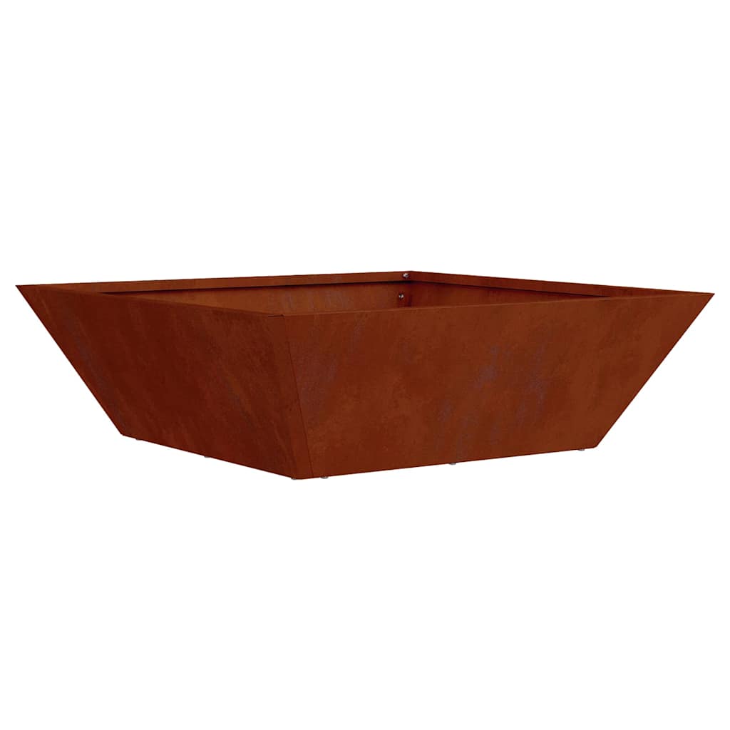 Vaso da giardino Ruggine 50 x 50 x 15 cm Acciaio Corten
