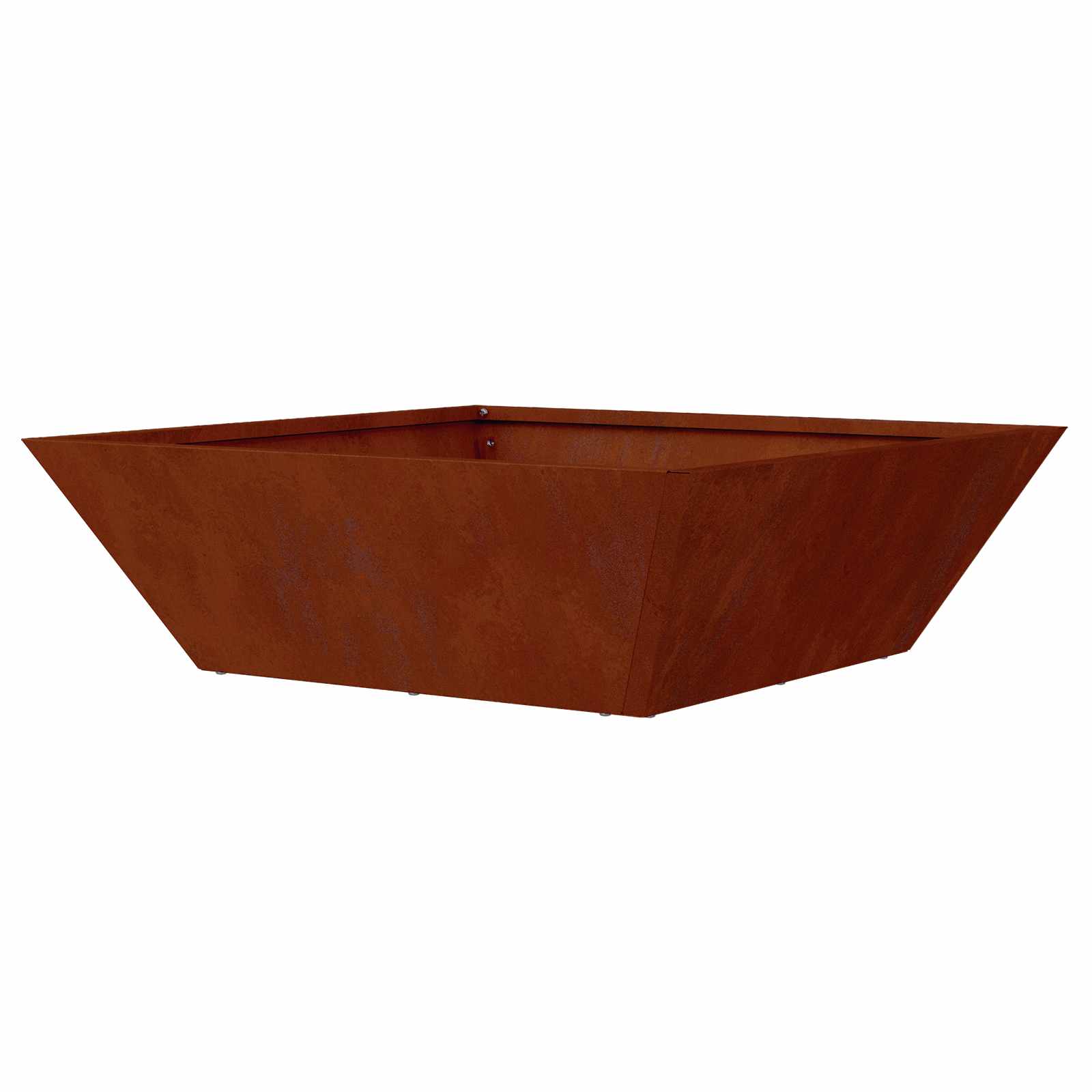 Vaso da giardino Ruggine 50 x 50 x 15 cm Acciaio Corten