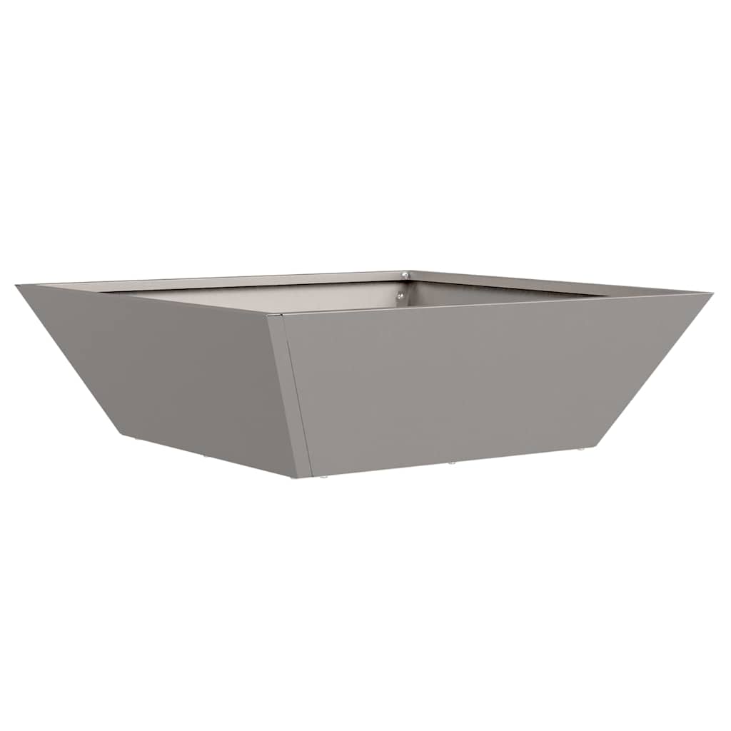 Vaso da giardino 5 pz Ruggine 50 x 50 x 15 cm Acciaio Corten