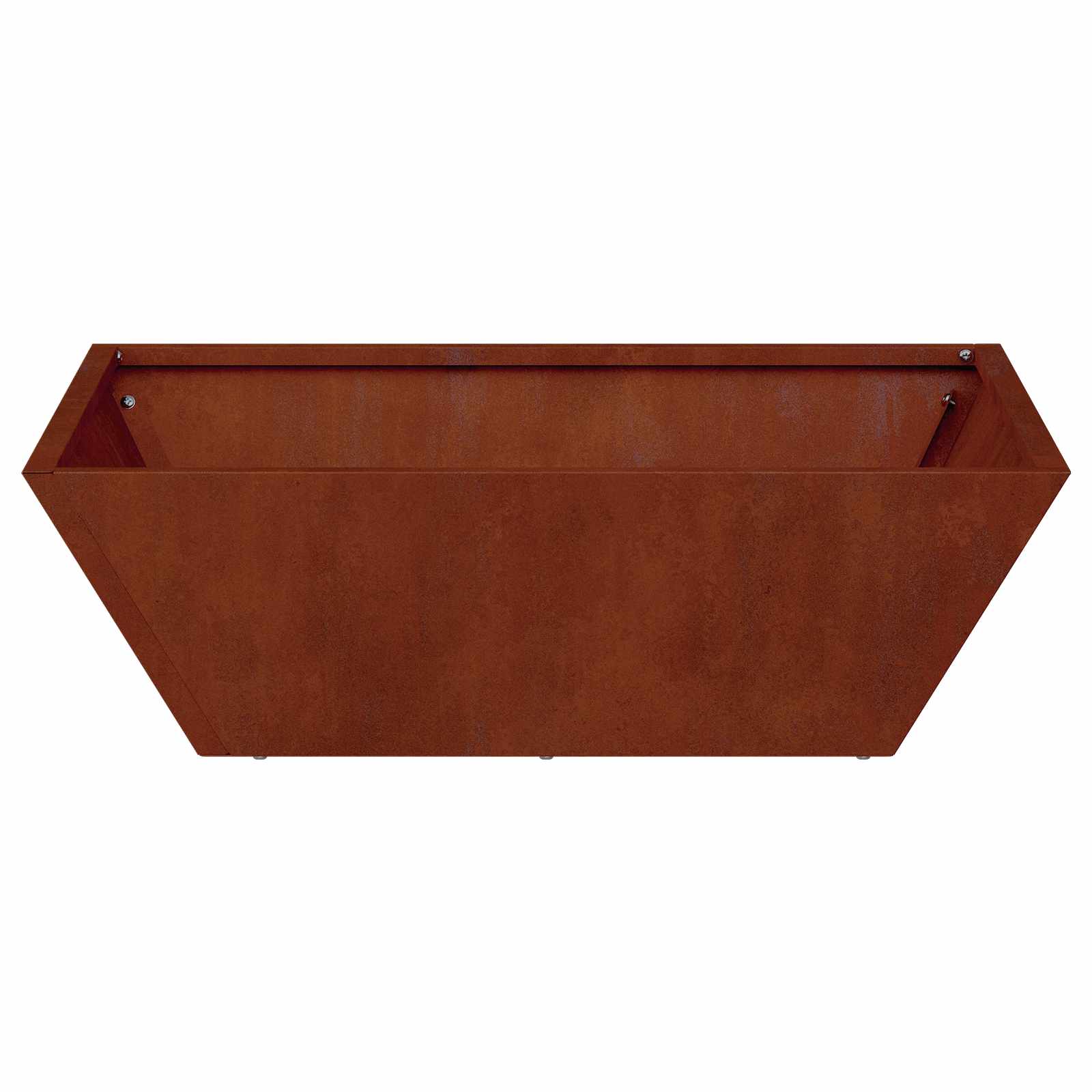 Vaso da giardino 5 pz Ruggine 50 x 50 x 15 cm Acciaio Corten