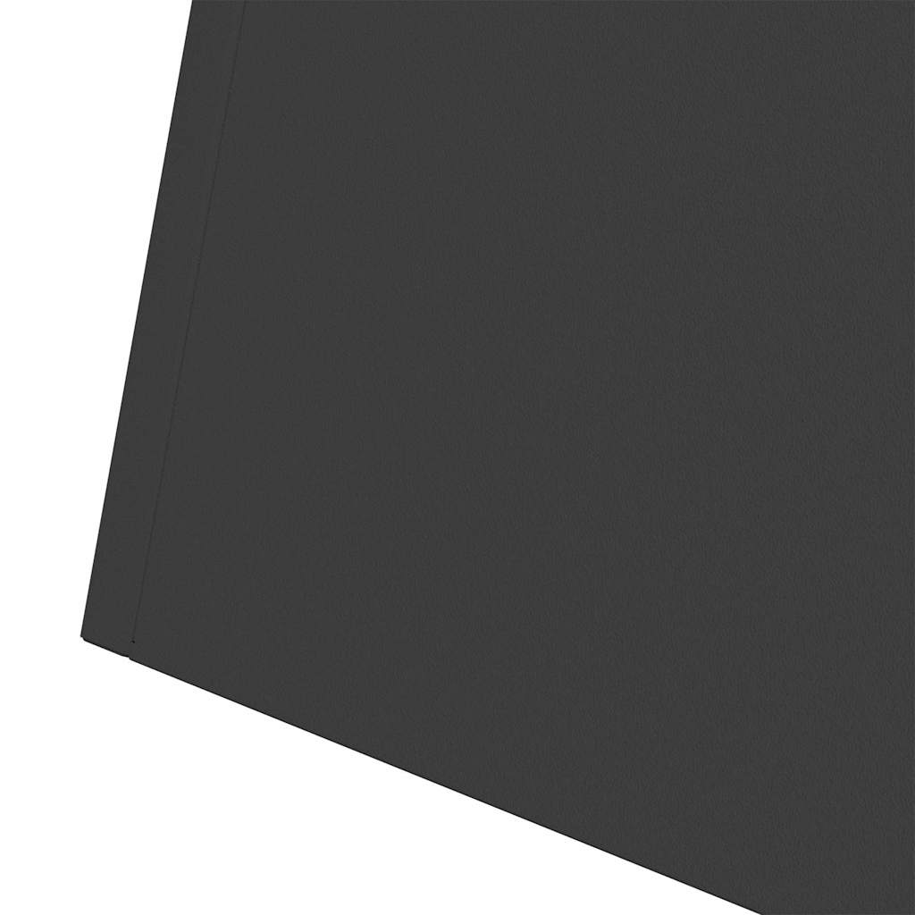 Vaso a Pilastro 2 pz Nero 35 x 35 x 73 cm
