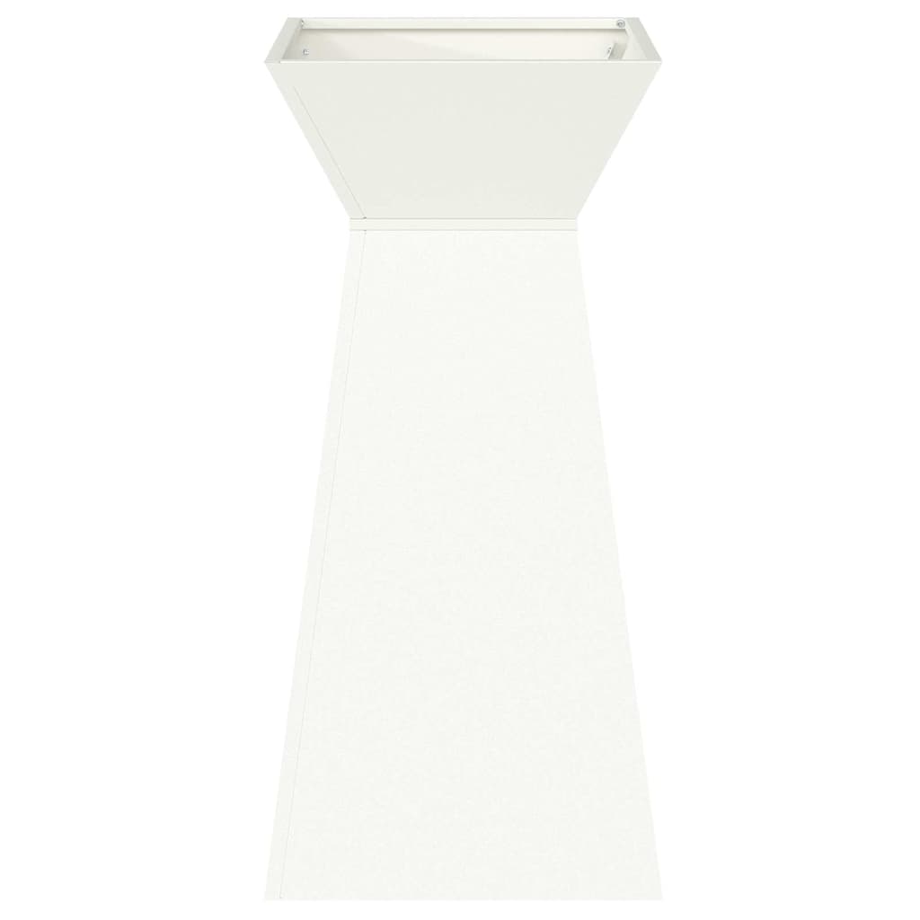Vaso a Pilastro Bianco 35 x 35 x 73 cm