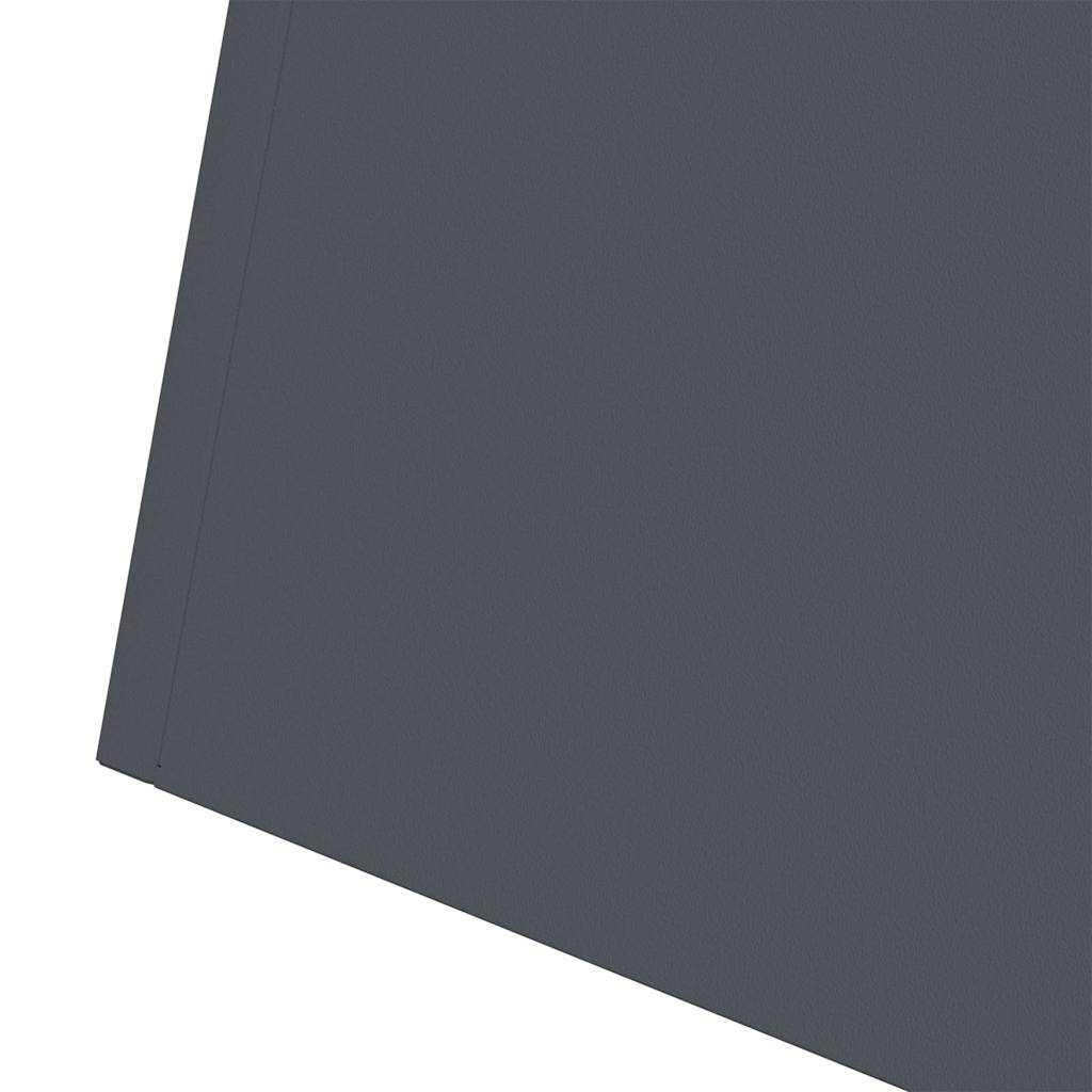 Vaso a Pilastro 2 pz Antracite 35 x 35 x 73 cm