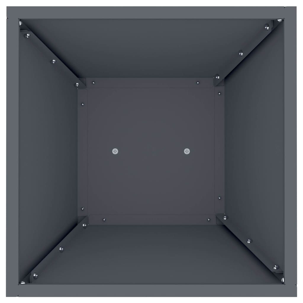Vaso a Pilastro 2 pz Antracite 35 x 35 x 73 cm