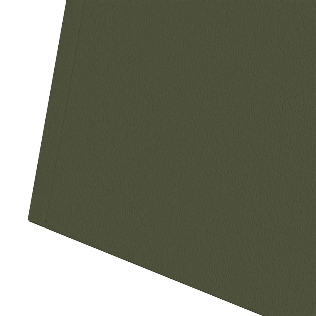 Vaso a Pilastro 2 pz Verde Oliva 35 x 35 x 73 cm