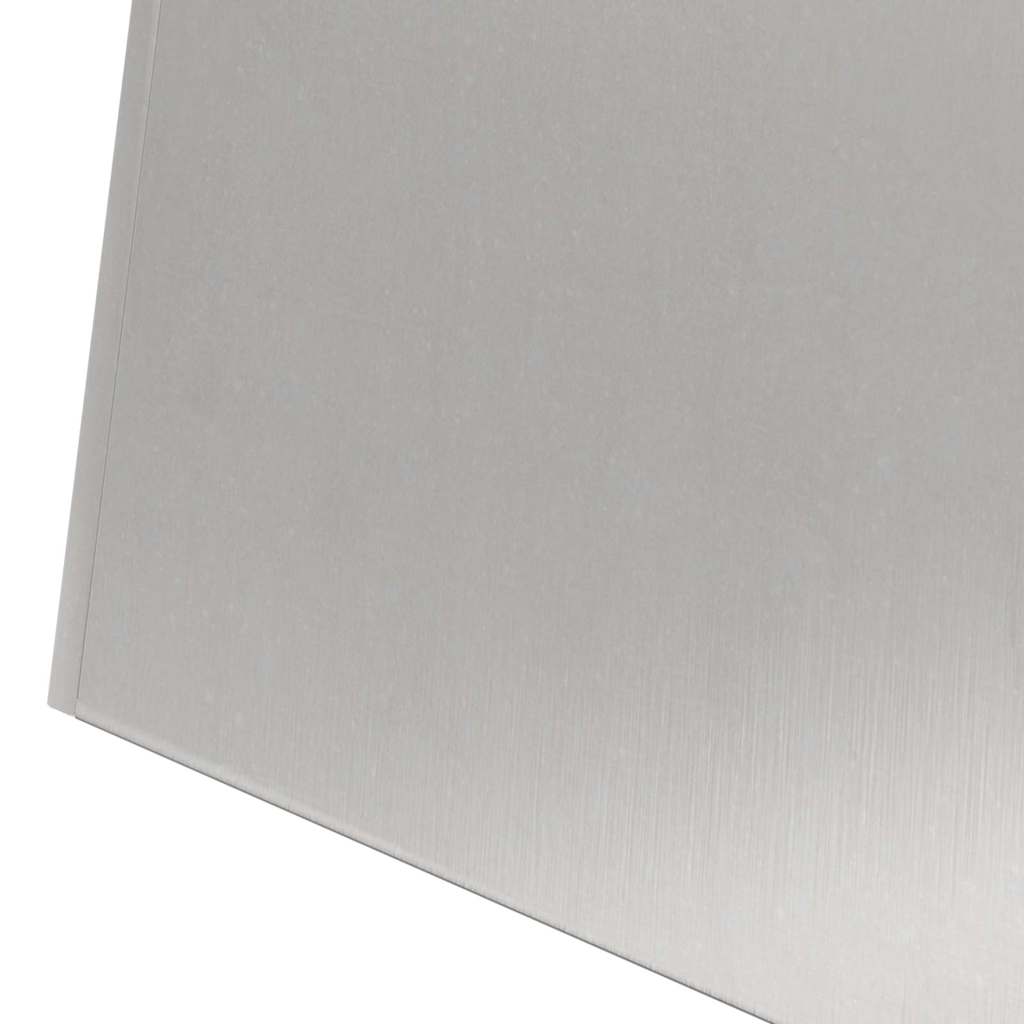 Vaso a Pilastro 2 pz Argento 35 x 35 x 73 cm Acciaio Inox