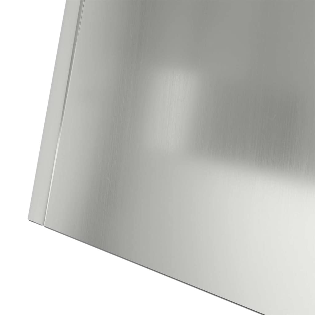 Vaso a Pilastro Argento 35 x 35 x 73 cm Acciaio zincato