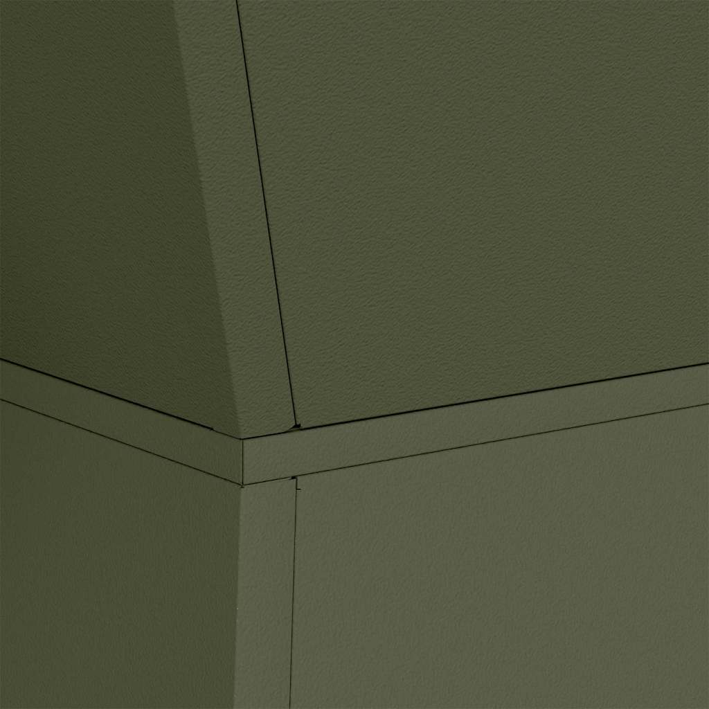 Vaso a Pilastro Verde Oliva 40 x 40 x 100 cm