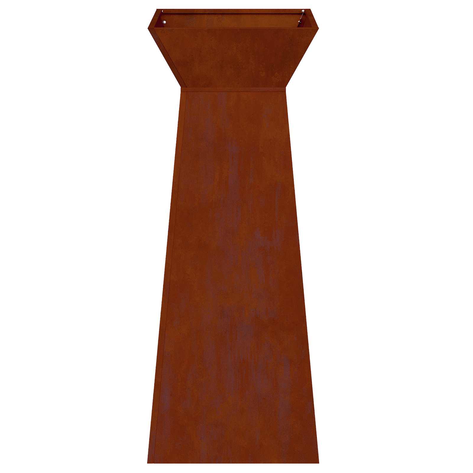 Vaso a Pilastro 2 pz Ruggine 40 x 40 x 100 cm Acciaio Corten