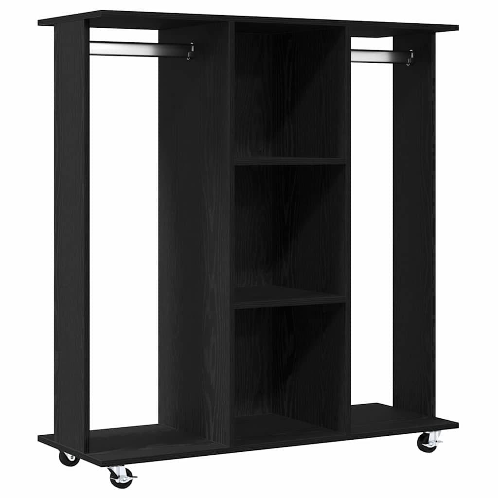 Guardaroba Rovere Nero 102 x 38 x 110 cm Legno ingegnerizzato