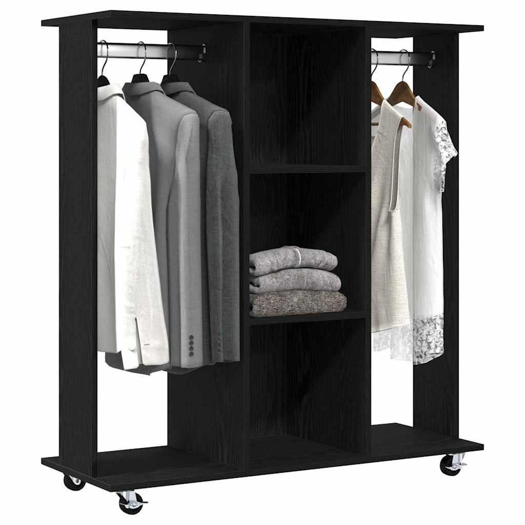 Guardaroba Rovere Nero 102 x 38 x 110 cm Legno ingegnerizzato