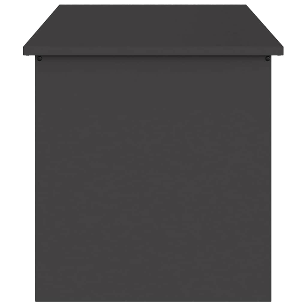 Cassa per cuscini da giardino Acciaio zincato 220 L Nero