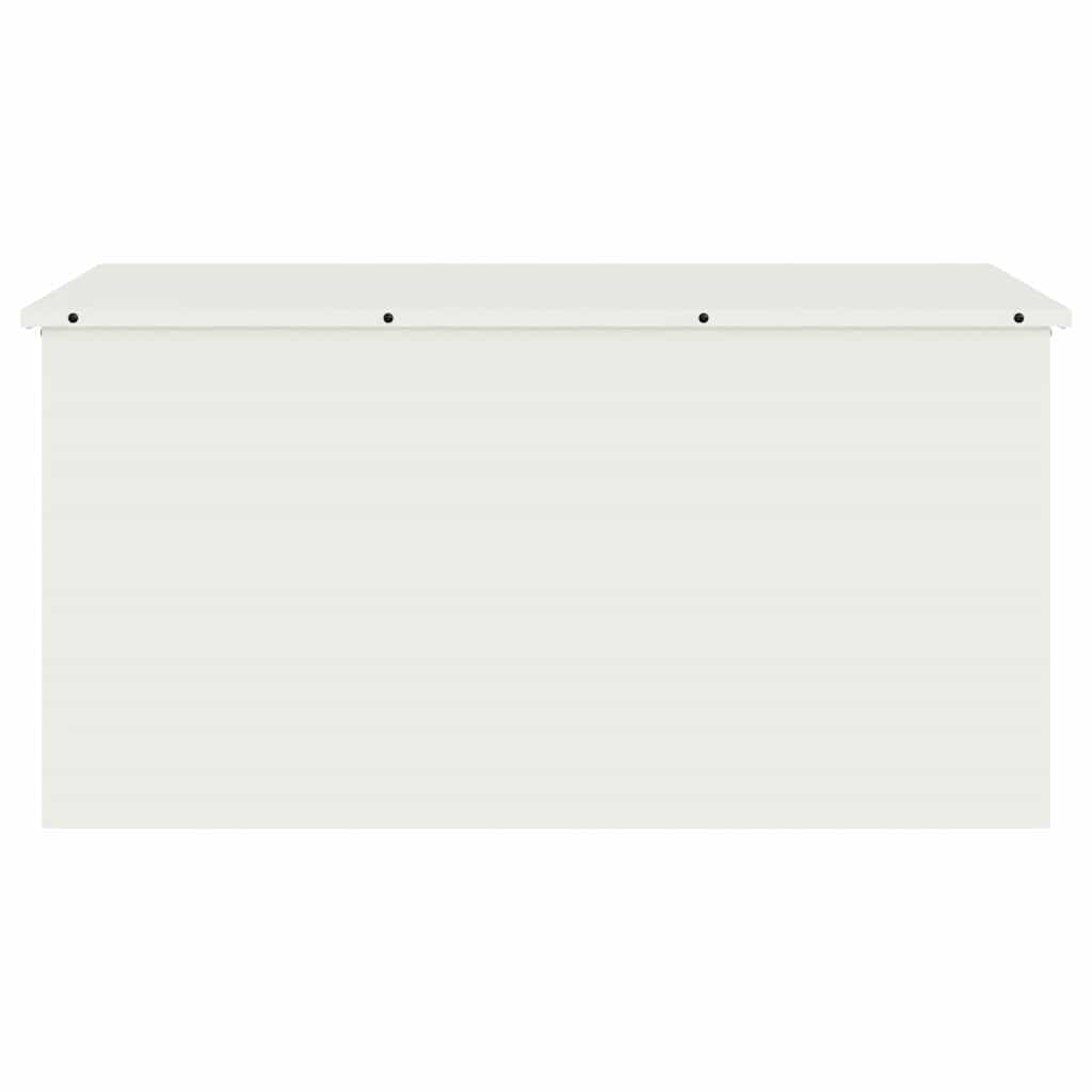 Cassa per cuscini da giardino Acciaio zincato 220 L Bianco