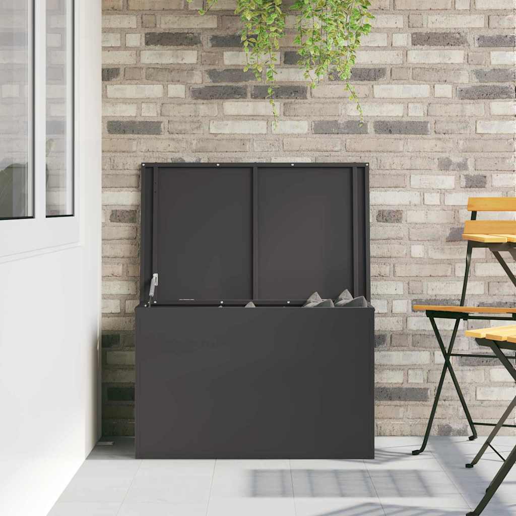 Cassa per cuscini da giardino Acciaio zincato 80 x 50,5 x 50 cm