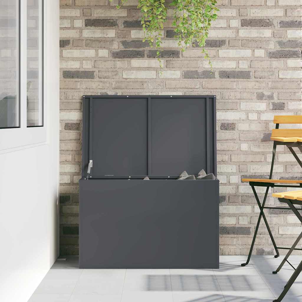 Cassa per cuscini da giardino Acciaio zincato 80 x 50,5 x 50 cm